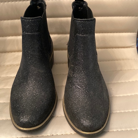 kate spade | Shoes | Kate Spade Ankle Black Glitter Ankle Boots | Poshmark